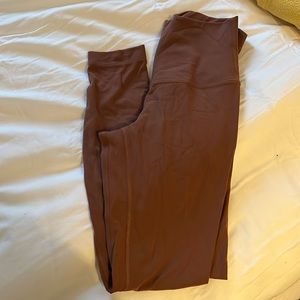 Ancient copper align leggings